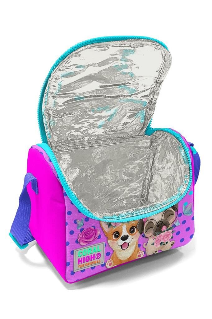 Coral High Thermo Beslenme Çantası Pembe Köpek Desenli 11750