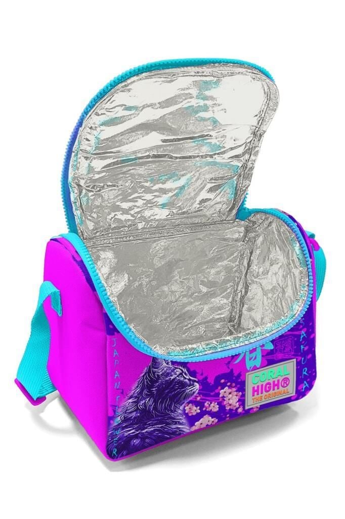 Coral High Thermo Beslenme Çantası Anime Kedi Desenli 11753