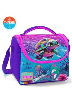 Coral High Thermo Beslenme Çantası Pembe Kaplumbağa Desenli 11756