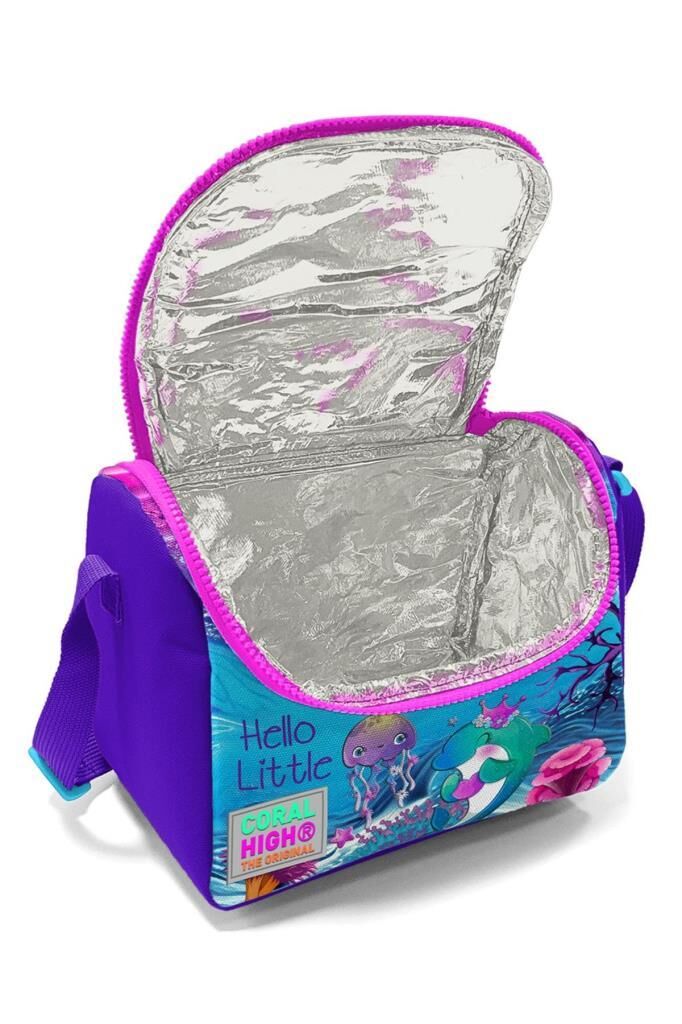 Coral High Thermo Beslenme Çantası Pembe Kaplumbağa Desenli 11756