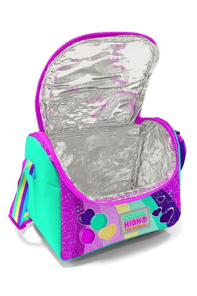 Coral High Thermo Beslenme Çantası Su Yeşili Unicorn Desenli 11758