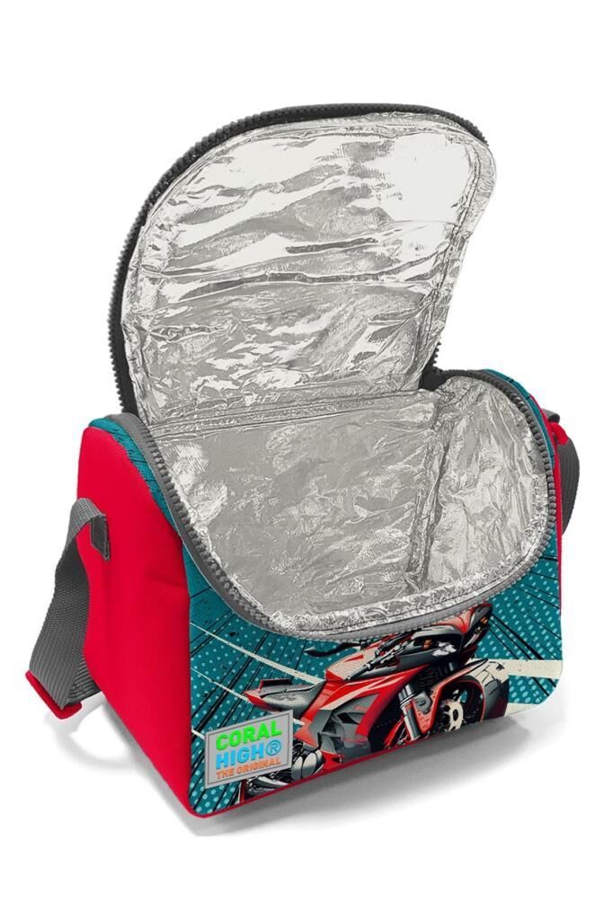 Coral High Thermo Beslenme Çantası Anime Motorsiklet Desen 11764
