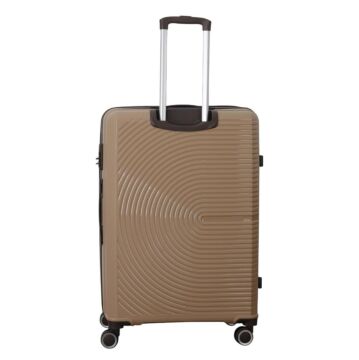 Mçs Valiz Büyük Boy Kırılmaz PP Silikon V374 Şampanya/AcıKahve