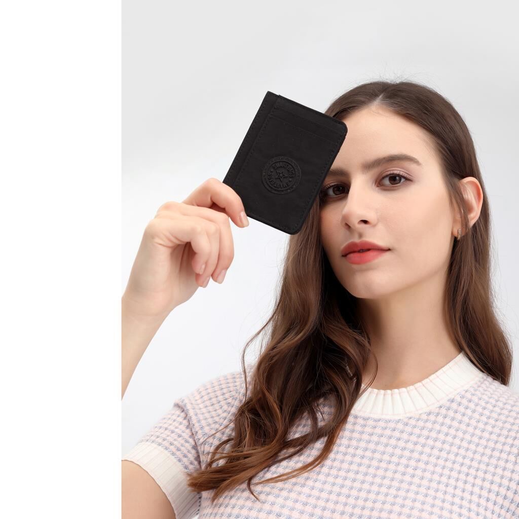 Smart Bags Kredi Kartı Cüzdanı Kartlık Uniseks Kumaş 3185 Siyah
