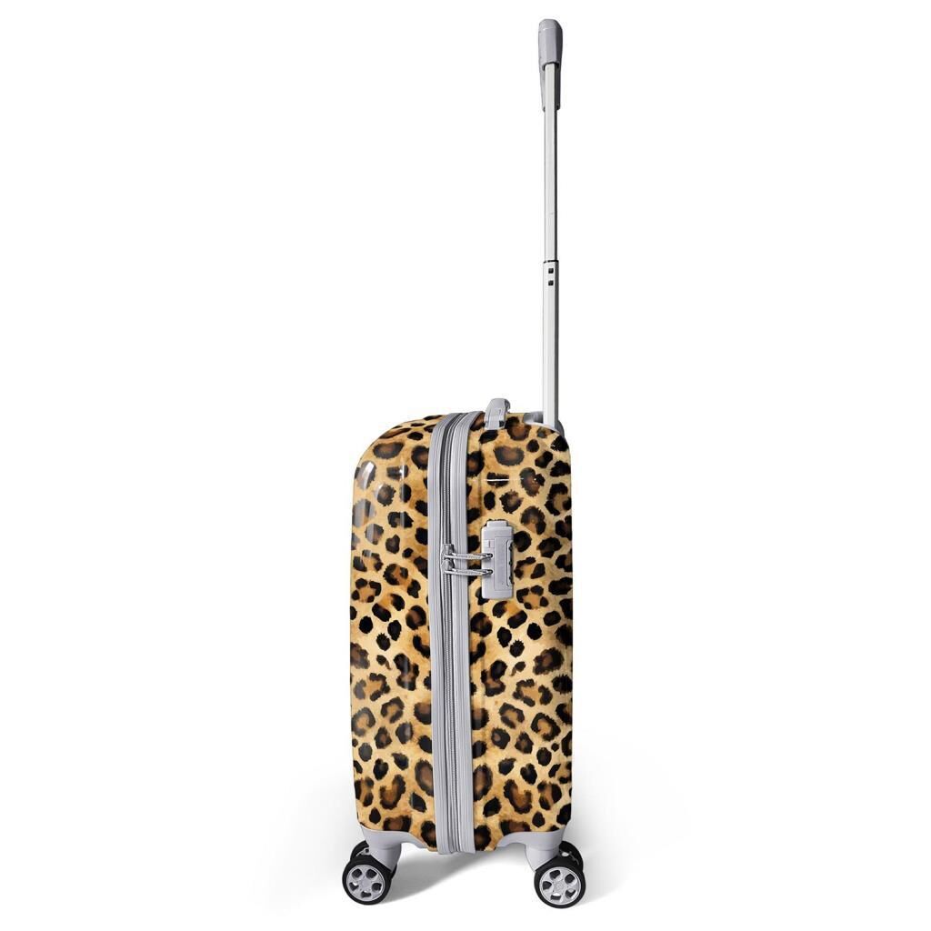 Coral High Kabin Boy 50 cm. Valiz Leopar Desenli 16550