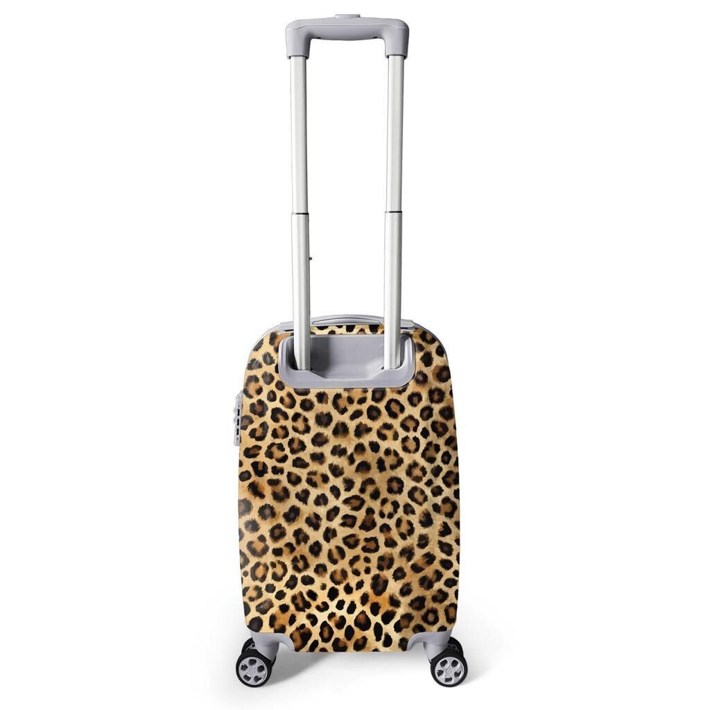 Coral High Kabin Boy 50 cm. Valiz Leopar Desenli 16550