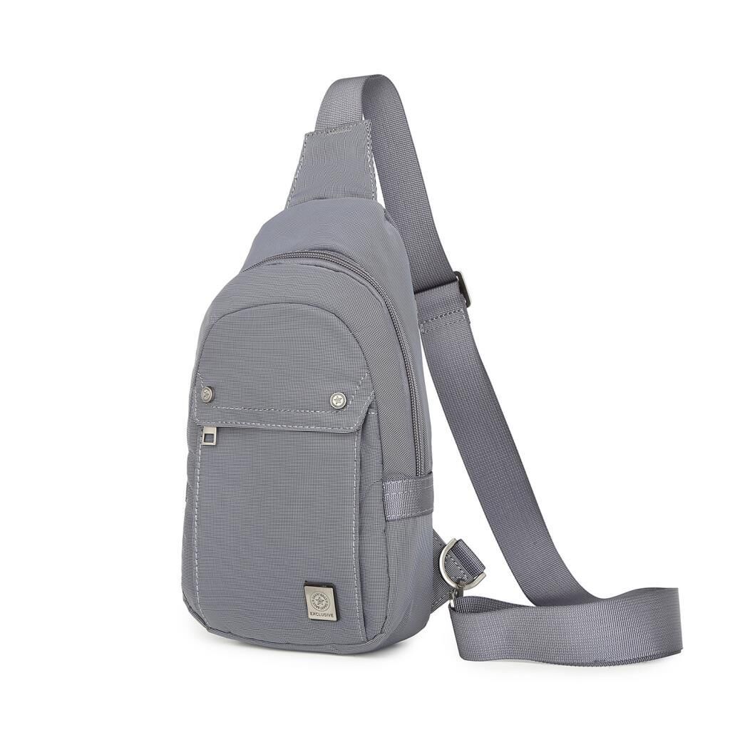 Exclusive Serisi Uniseks Bodybag Omuz Çantası Smart Bags 8709 Gri