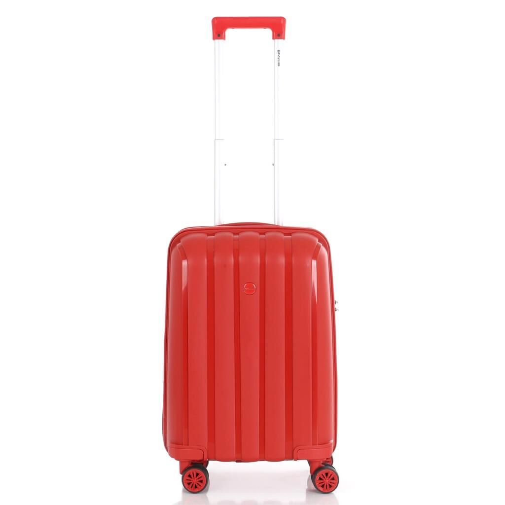 MÇS 3lü Set Kırılmaz Silikon Seyahat Valizi Bavulu V305 Kırmızı