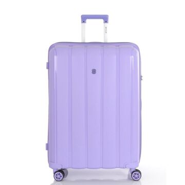 Mçs Valiz 3lü Set Kırılmaz PP Silikon Lila
