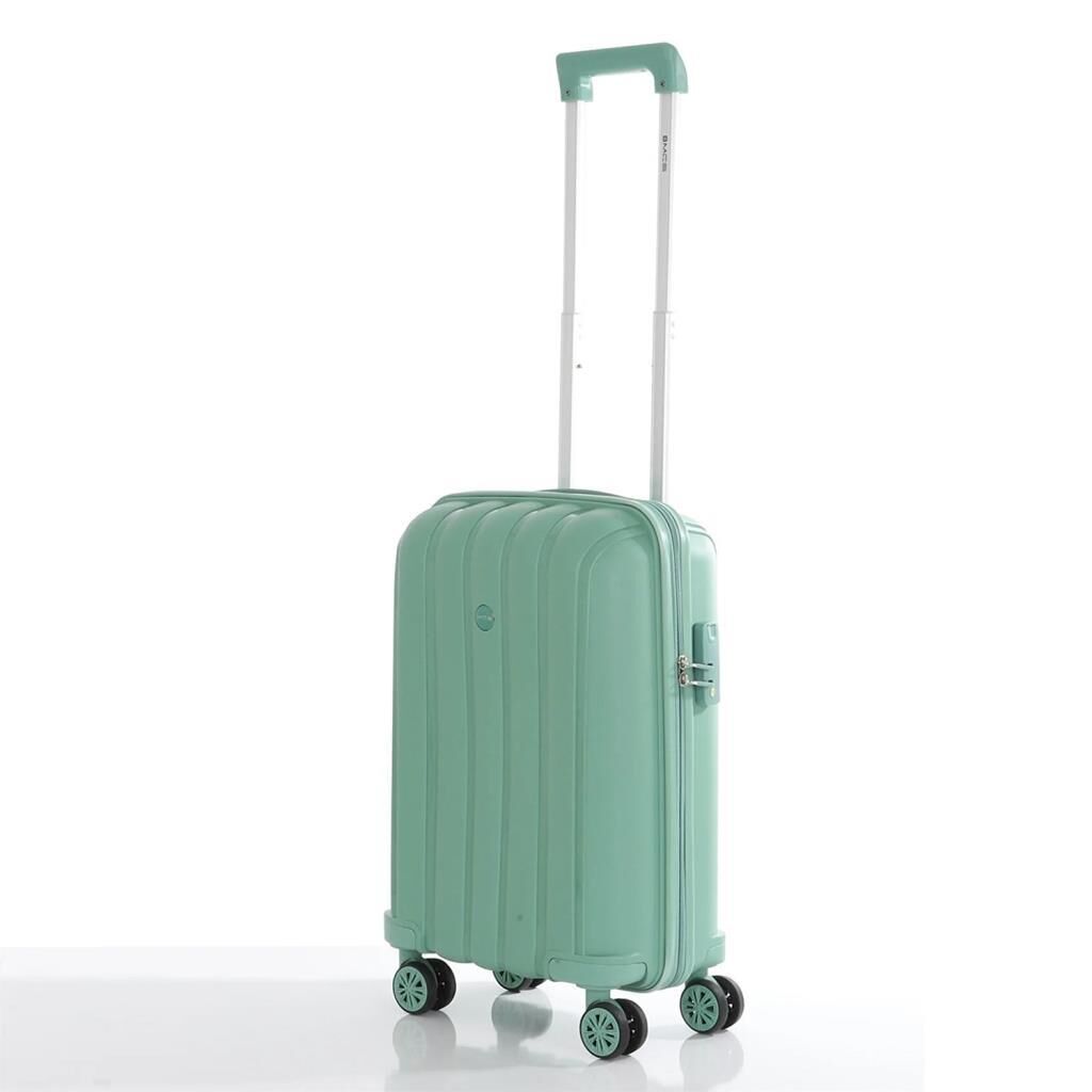 MÇS 3lü Set Kırılmaz Silikon Seyahat Valizi Bavulu V305 Su Yeşili