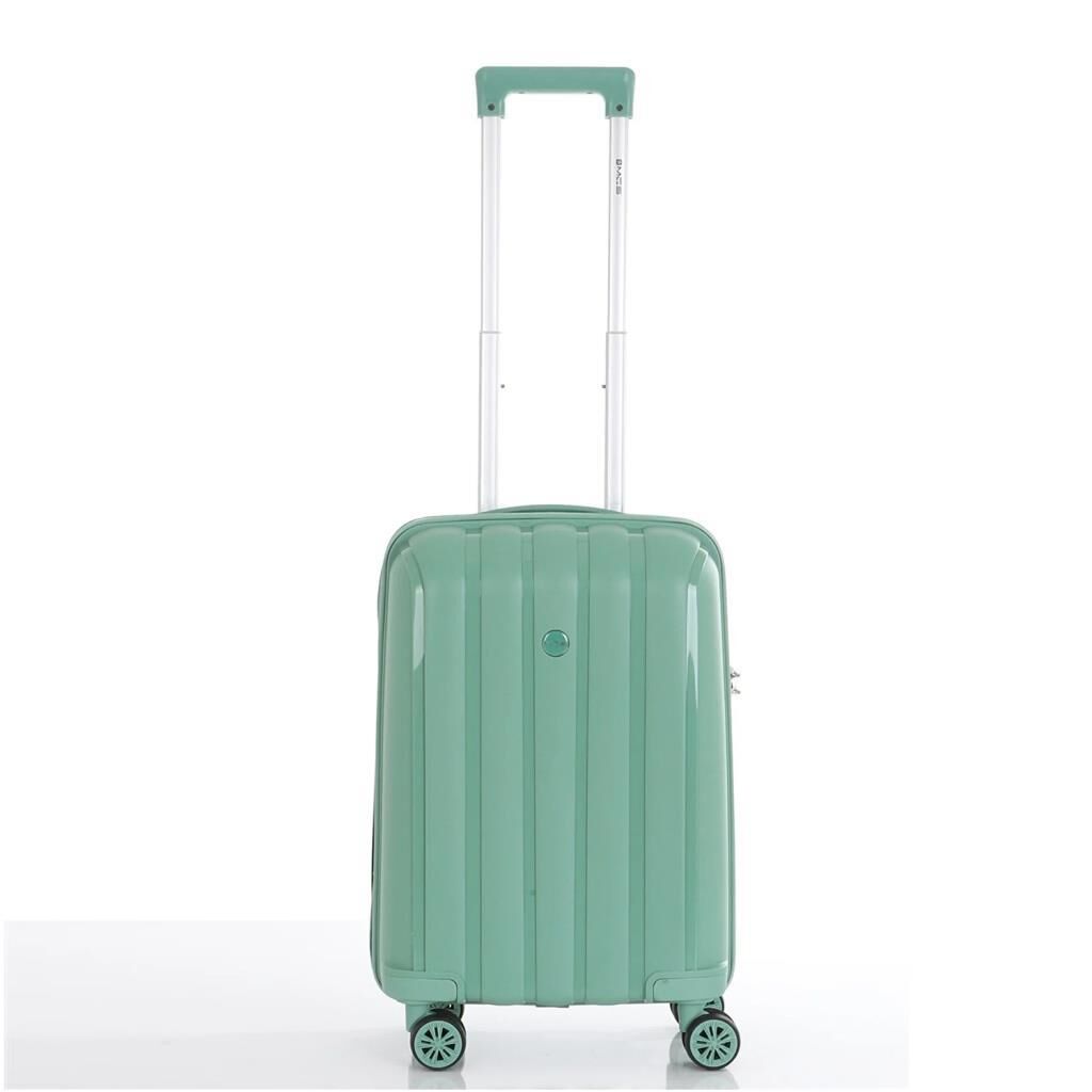 MÇS 3lü Set Kırılmaz Silikon Seyahat Valizi Bavulu V305 Su Yeşili