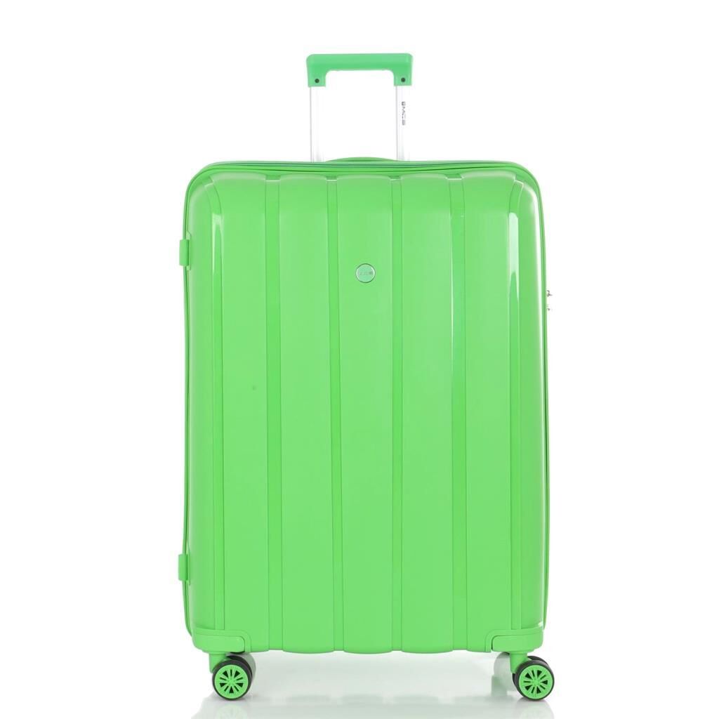 MÇS 3lü Set Kırılmaz Silikon Seyahat Valizi Bavulu V305 Fıstık Yeşil