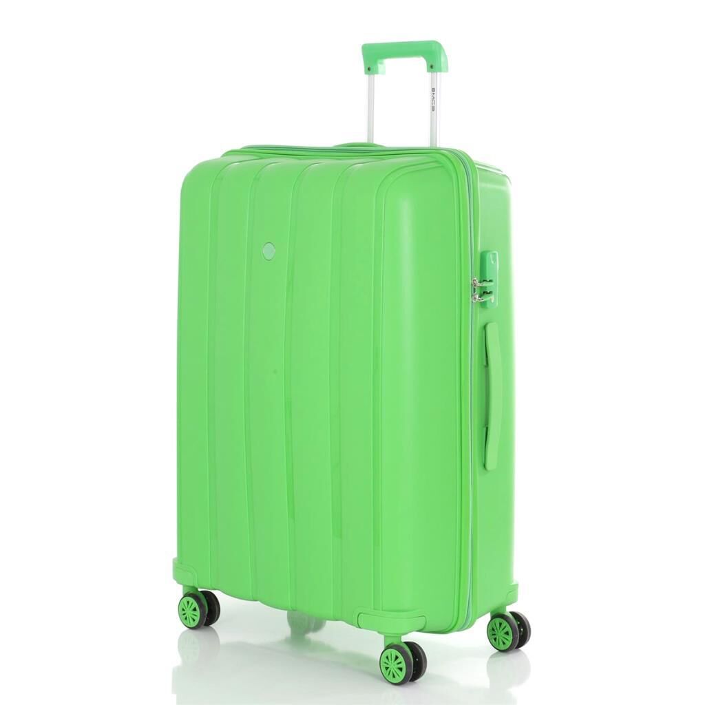 MÇS 3lü Set Kırılmaz Silikon Seyahat Valizi Bavulu V305 Fıstık Yeşil