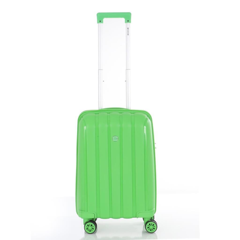 MÇS 3lü Set Kırılmaz Silikon Seyahat Valizi Bavulu V305 Fıstık Yeşil