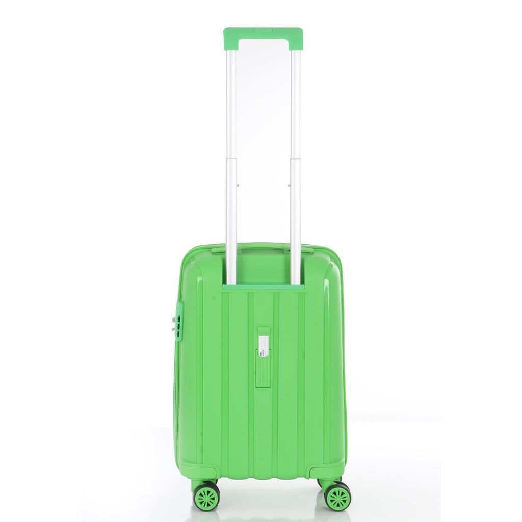 MÇS 3lü Set Kırılmaz Silikon Seyahat Valizi Bavulu V305 Fıstık Yeşil