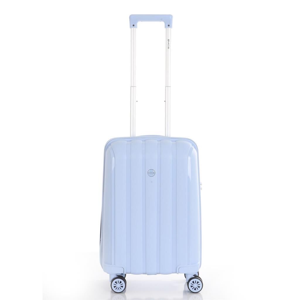 MÇS 3lü Set Kırılmaz Silikon Seyahat Valizi Bavulu V305 Bebe Mavi
