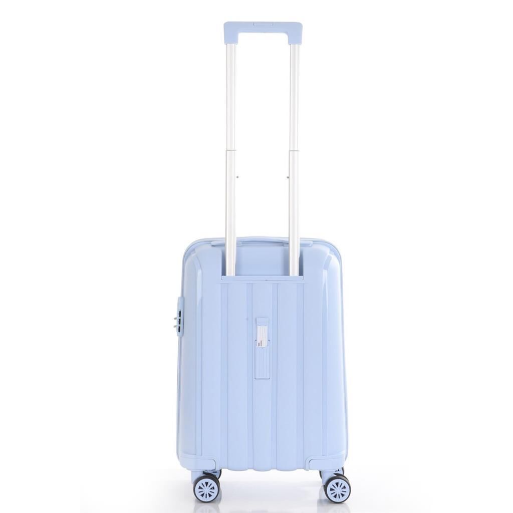 MÇS 3lü Set Kırılmaz Silikon Seyahat Valizi Bavulu V305 Bebe Mavi