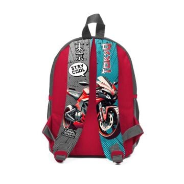 Coral High Küçük Boy Anaokulu Sırt Çantası Anime Motorsiklet 23564