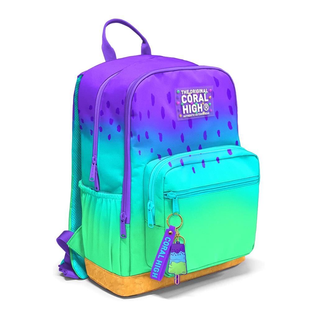 Coral High Mor Lila Renk Büyük Boy Okul Sırt Çantası 23637