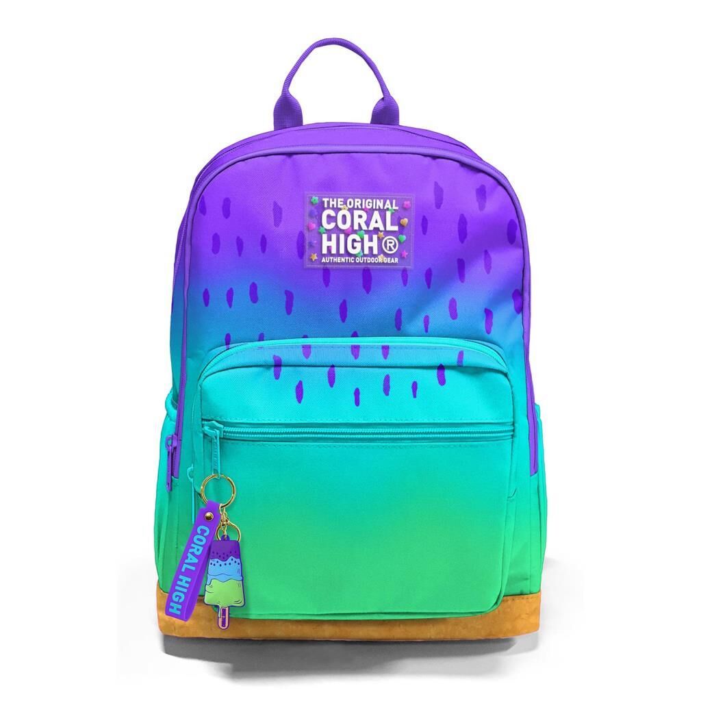 Coral High Mor Lila Renk Büyük Boy Okul Sırt Çantası 23637