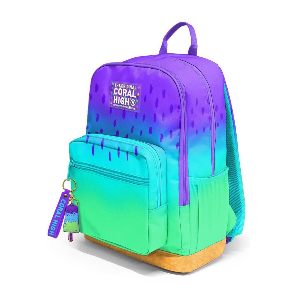 Coral High Mor Lila Renk Büyük Boy Okul Sırt Çantası 23637
