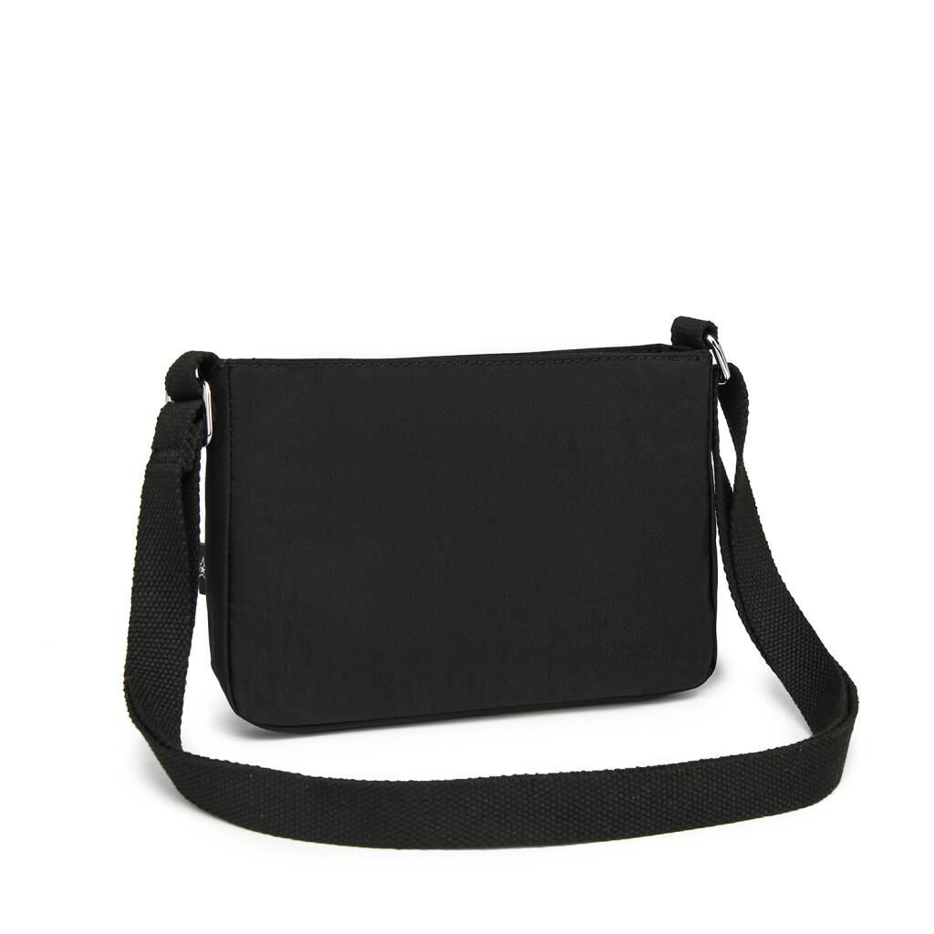 Krinkıl Kumaş Kadın Postacı Çantası Smart Bags 3270 Siyah