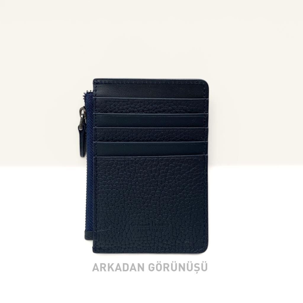 Grande Hakiki Deri Kartlık Fermuarlı Cüzdan Laci