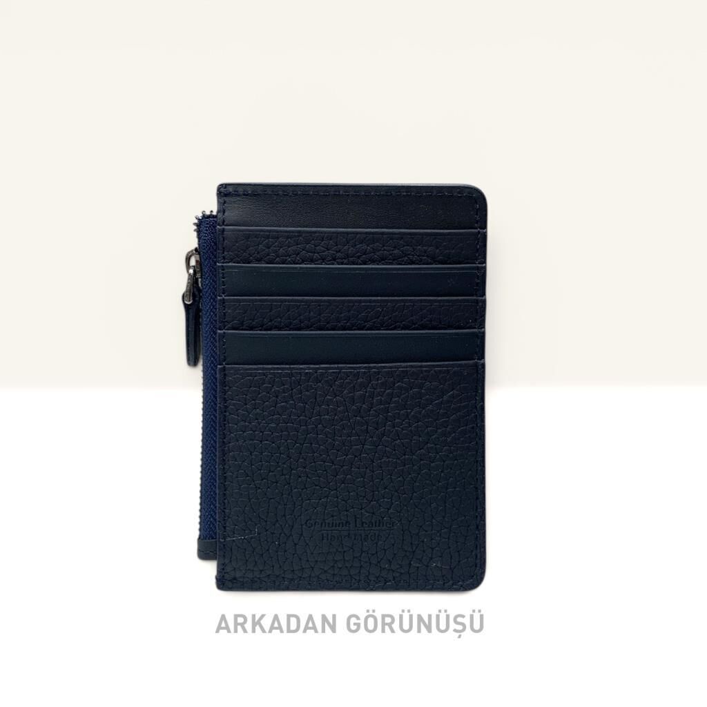 Grande Hakiki Deri Kartlık Fermuarlı Cüzdan Laci
