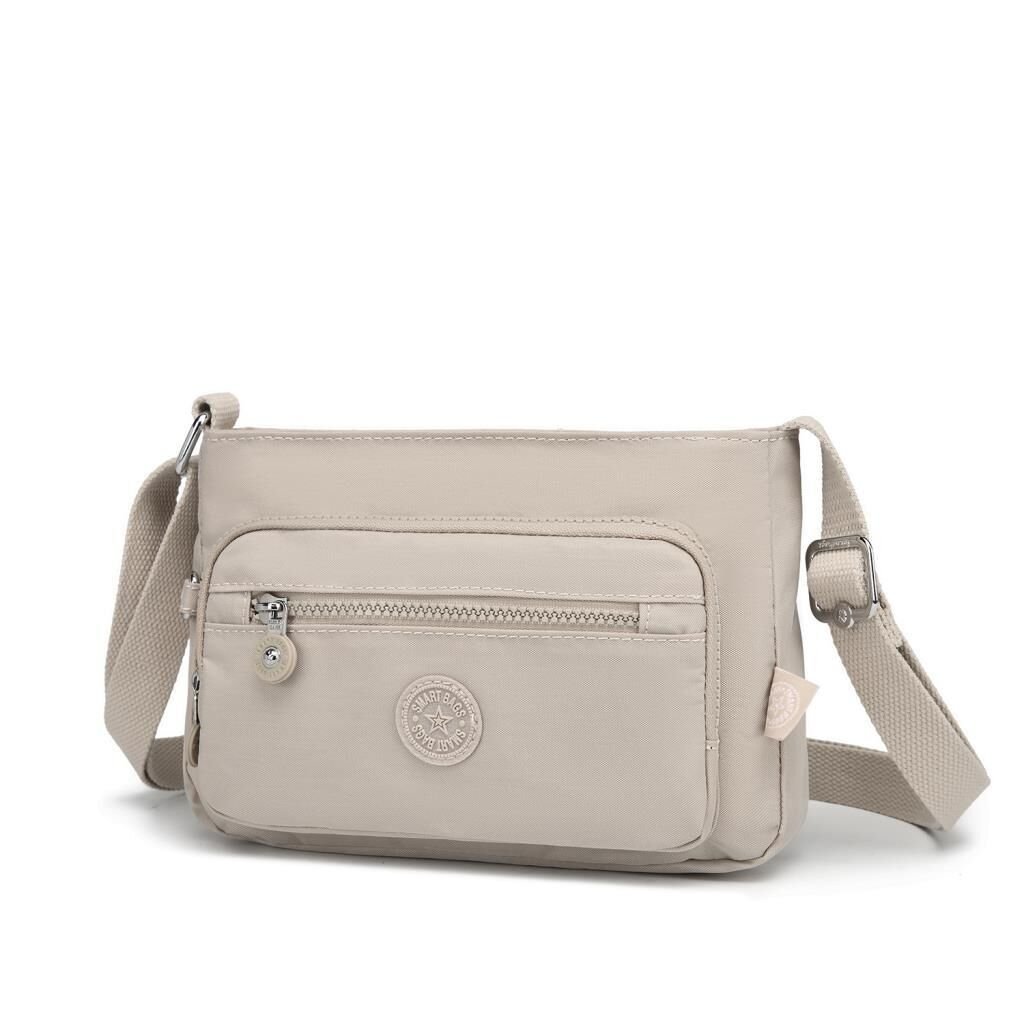 Krinkıl Kumaş Kadın Postacı Çantası Smart Bags 3270 Bej
