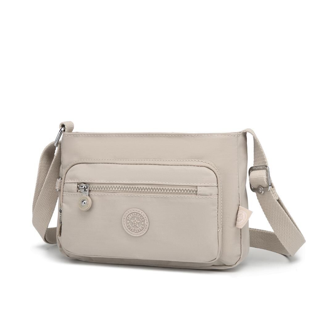 Krinkıl Kumaş Kadın Postacı Çantası Smart Bags 3270 Bej
