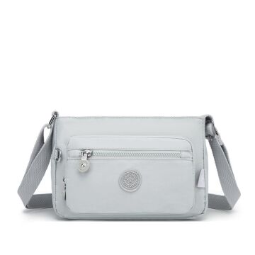 Krinkıl Kumaş Kadın Postacı Çantası Smart Bags 3270 11 A.Gri