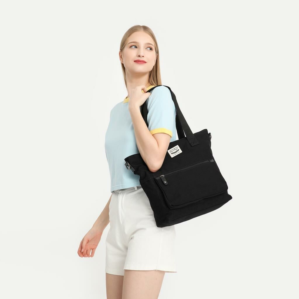 Smart Bags Exclusive Kanvas Kumaş Kadın Omuz Çantası 1308