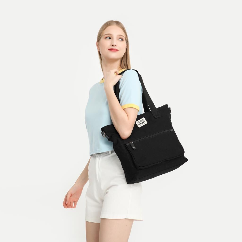 Smart Bags Exclusive Kanvas Kumaş Kadın Omuz Çantası 1308