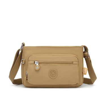 Krinkıl Kumaş Kadın Postacı Çantası Smart Bags 3270 Camel