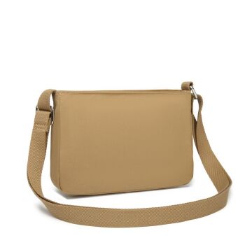 Krinkıl Kumaş Kadın Postacı Çantası Smart Bags 3270 Camel