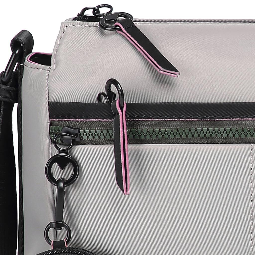 21K Barcelona Özel Kumaş Çapraz Askılı Kadın Postacı Çantası 3259 Gri