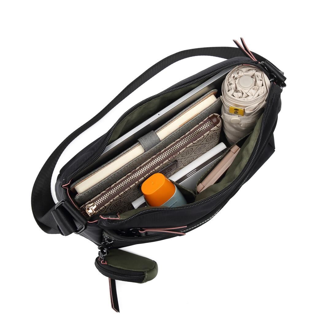 21K Barcelona Özel Kumaş Çapraz Askılı Kadın Postacı Çantası 3259 Taba