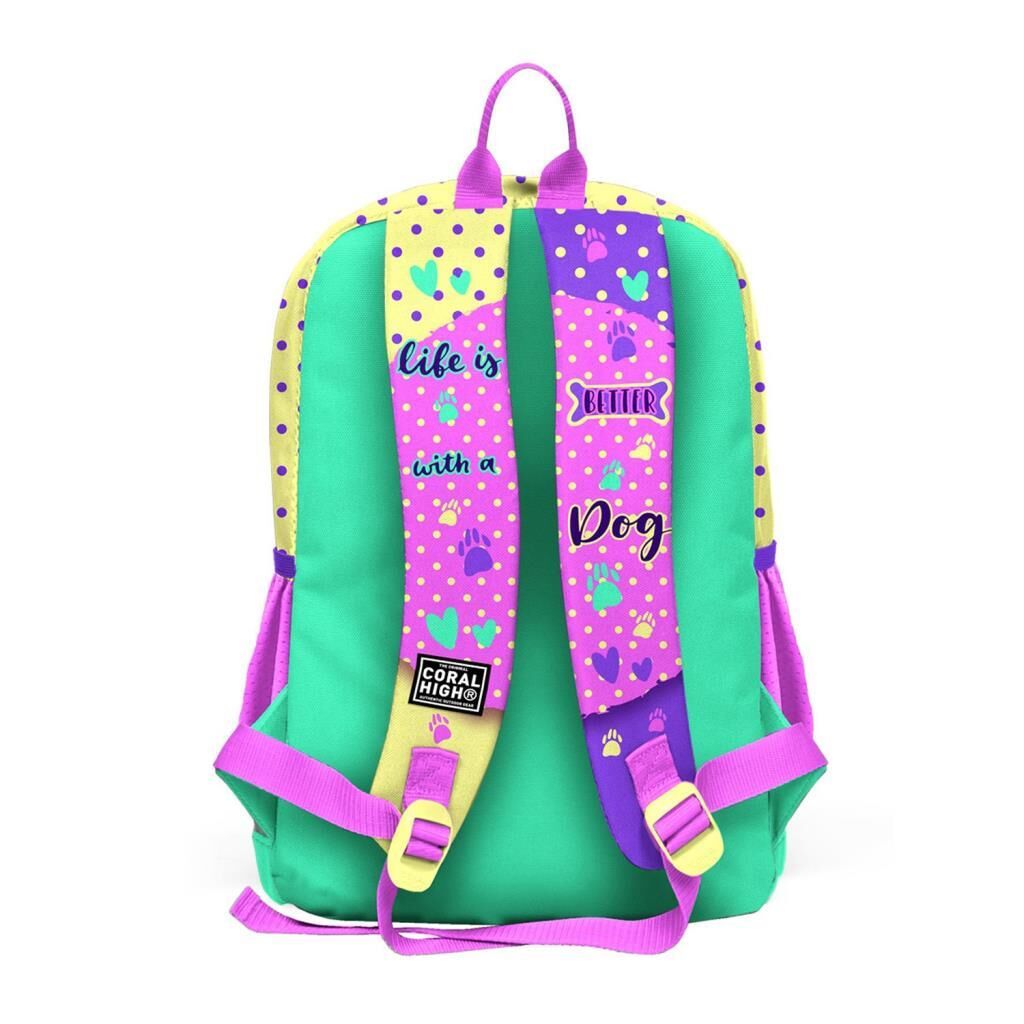 Coral High Sevimli Köpek Desenli Büyük Boy Okul Sırt Çantası 23752