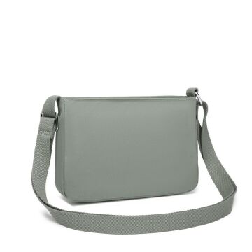 Krinkıl Kumaş Kadın Postacı Çantası Smart Bags 3270 Yeşil