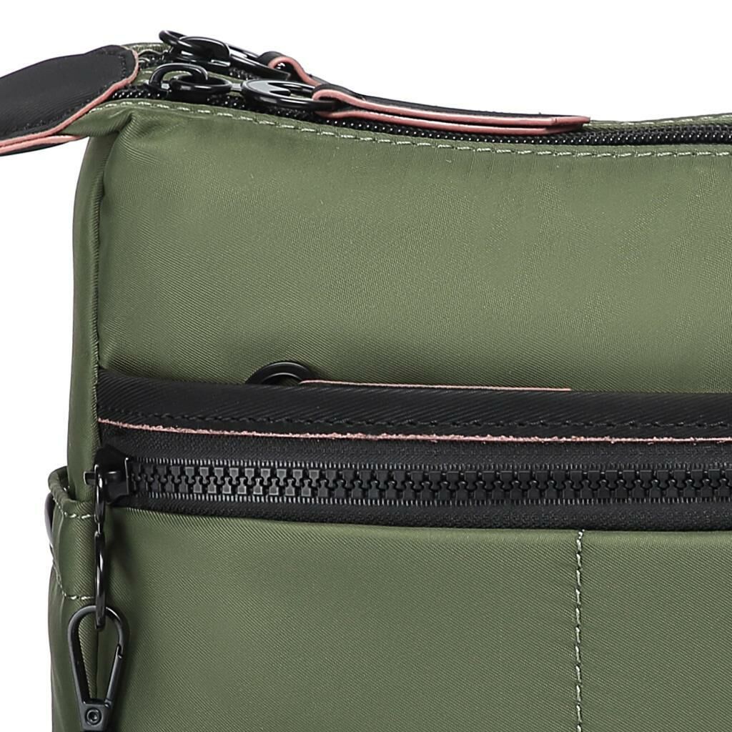 21K Barcelona Özel Kumaş Çapraz Askılı Kadın Postacı Çantası 3260 Yeşil