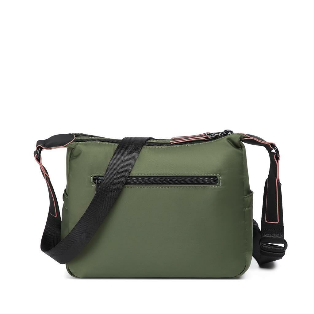 21K Barcelona Özel Kumaş Çapraz Askılı Kadın Postacı Çantası 3260 Yeşil