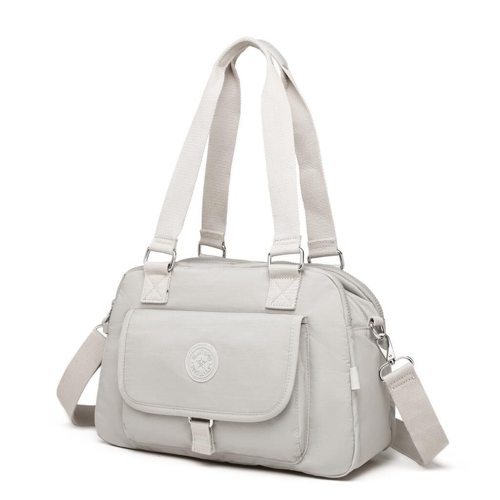 1122 Krinkıl Kumaş Bayan Çantası Smart Bags Buz Gri