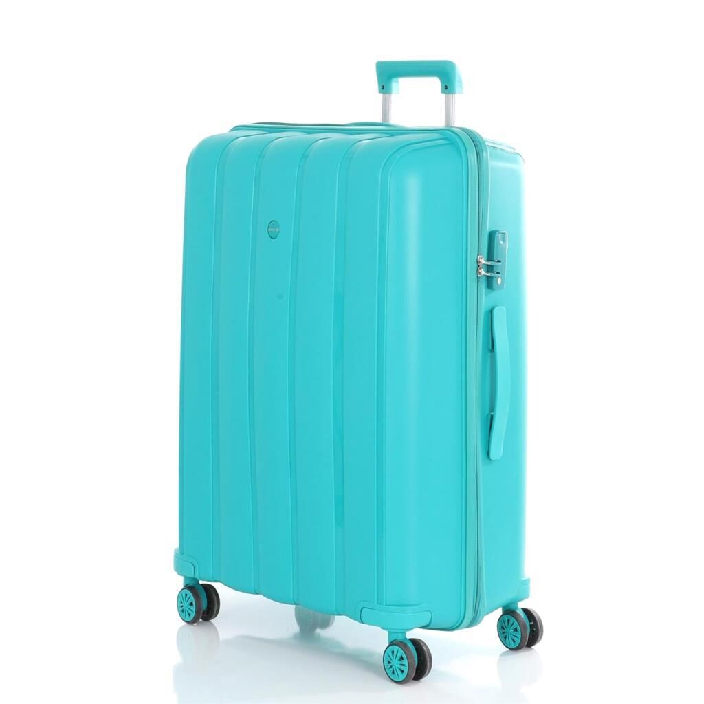 MÇS 3lü Set Kırılmaz Silikon Seyahat Valizi Bavulu V305 Cam Göbeği