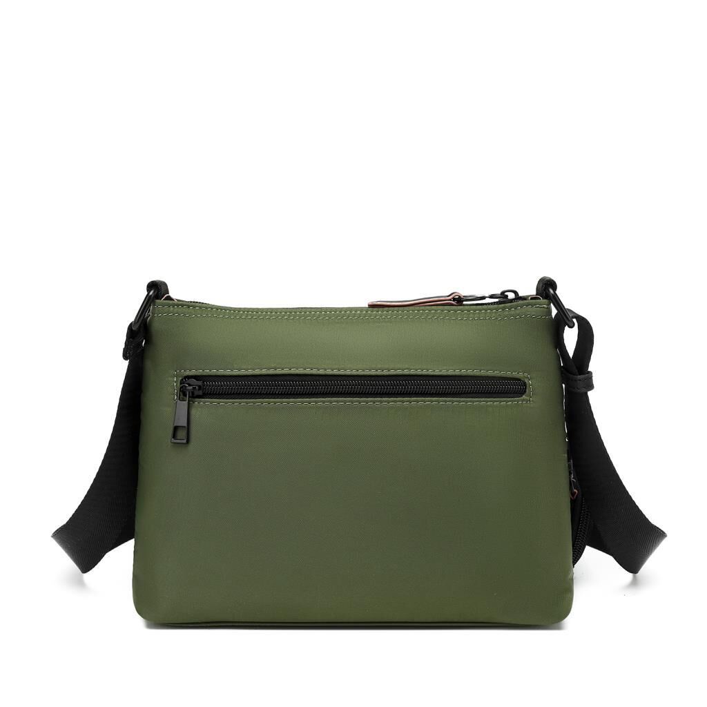 21K Barcelona Özel Kumaş Çapraz Askılı Kadın Postacı Çantası 3262 Yeşil