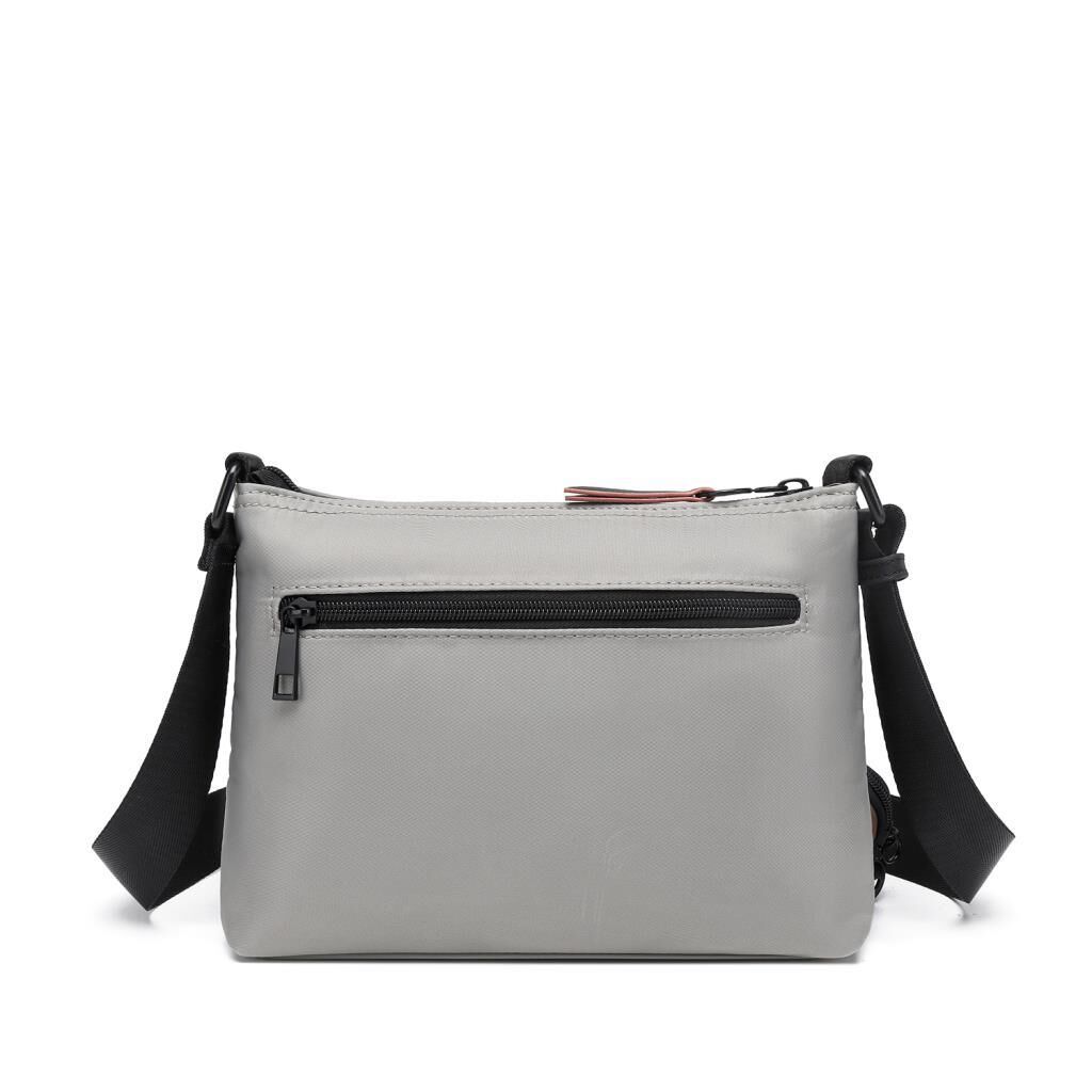 21K Barcelona Özel Kumaş Çapraz Askılı Kadın Postacı Çantası 3262 Gri