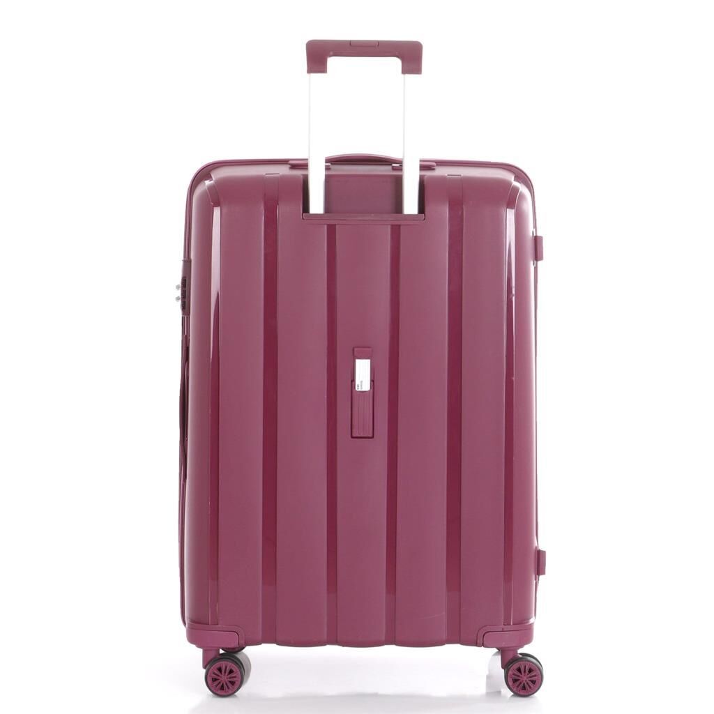 MÇS 3lü Set Kırılmaz Silikon Seyahat Valizi Bavulu V305 Mürdüm