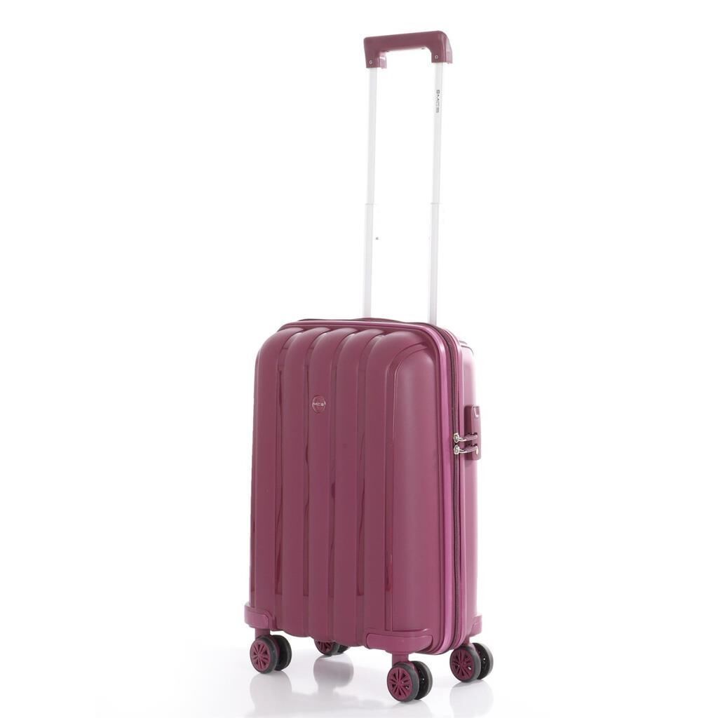 MÇS 3lü Set Kırılmaz Silikon Seyahat Valizi Bavulu V305 Mürdüm