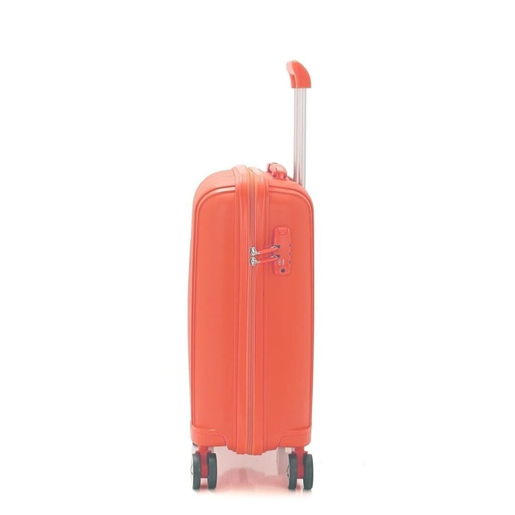 MÇS 3lü Set Kırılmaz Silikon Seyahat Valizi Bavulu V305 Mercan