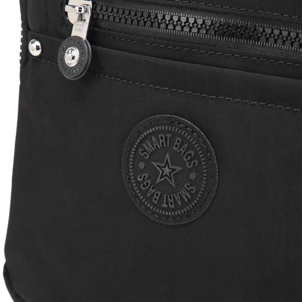 Smart Bags Küçük Boy Krinkıl Kumaş Kadın Sırt Çantası 3386 Siyah
