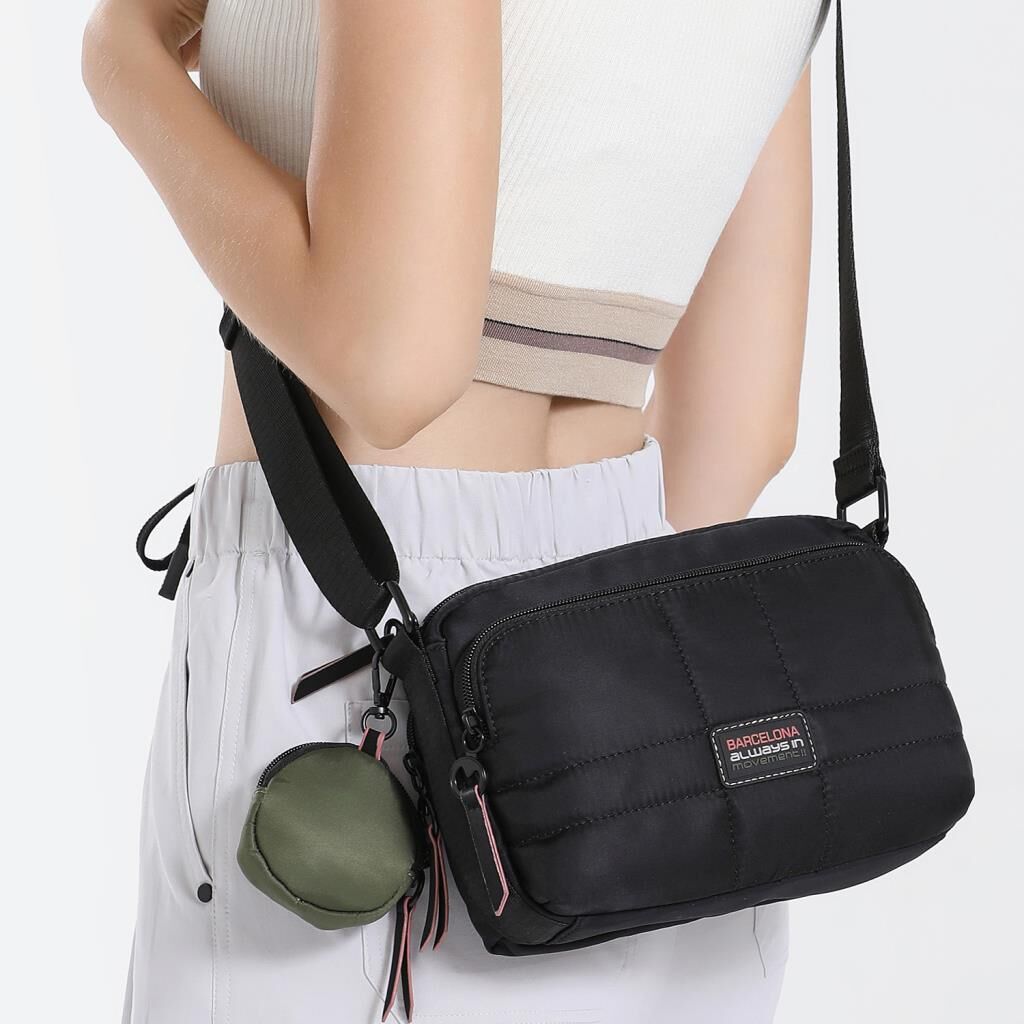 21K Barcelona Özel Kumaş Çapraz Askılı Kadın Postacı Çantası 3264